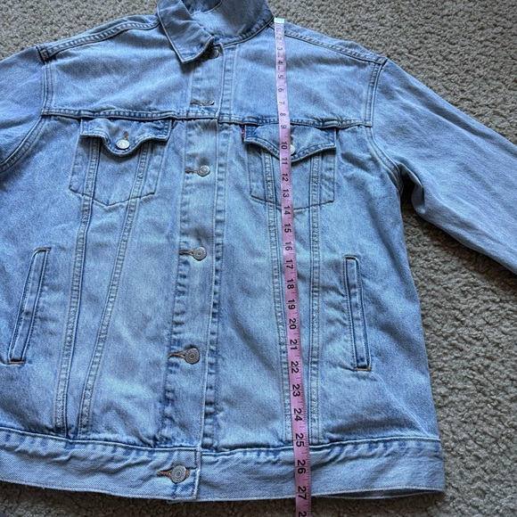 Levis Trucker Blue Denim Jacket Sz M - Picture 11 of 16
